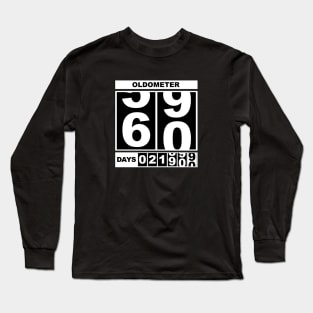 60th Birthday Oldometer Long Sleeve T-Shirt